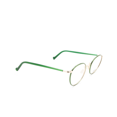 Moscot ZEV Eyeglasses EMERALD - three-quarters view