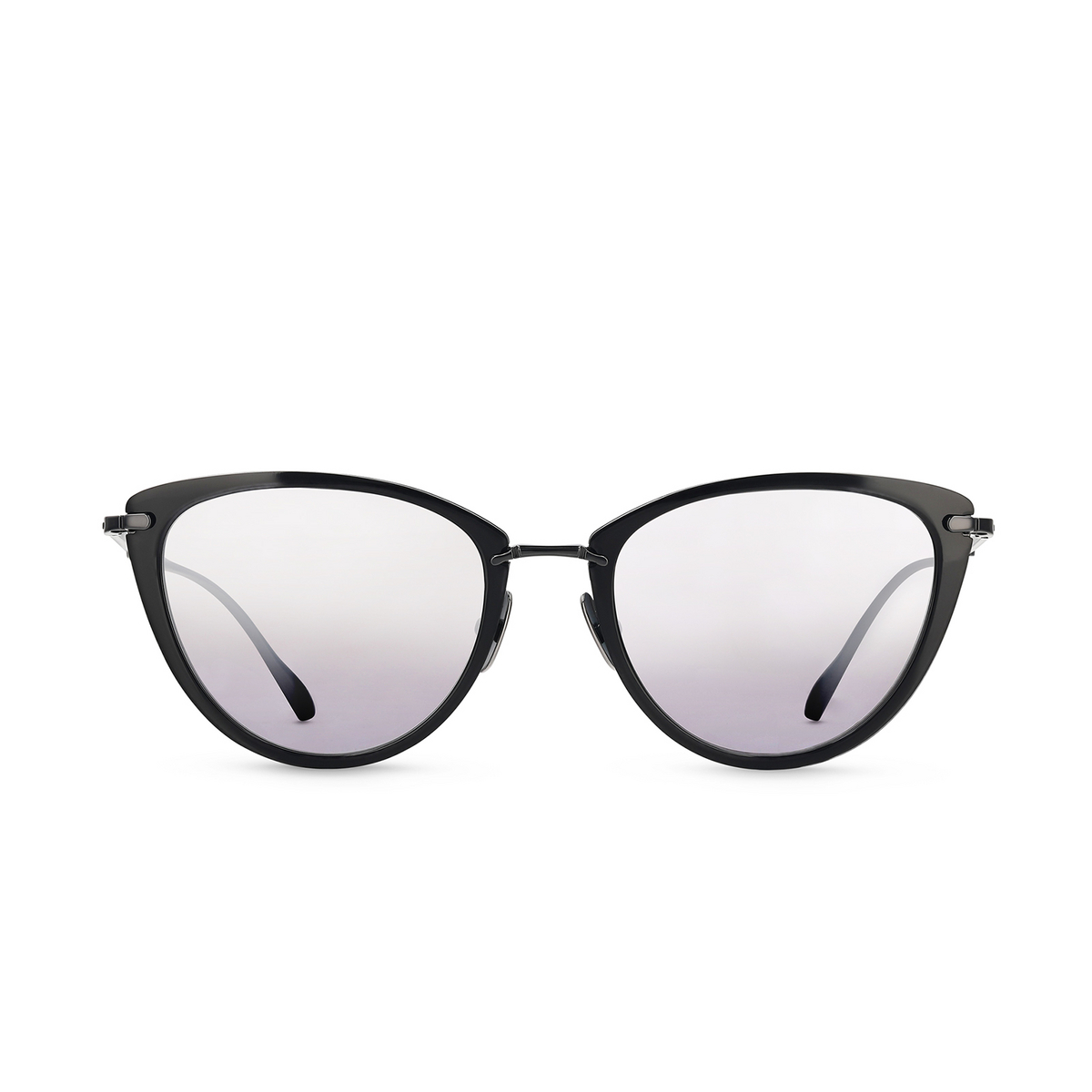Mr. Leight® Butterfly Sunglasses: Beverly S color Bk-sbk/sf - front view.