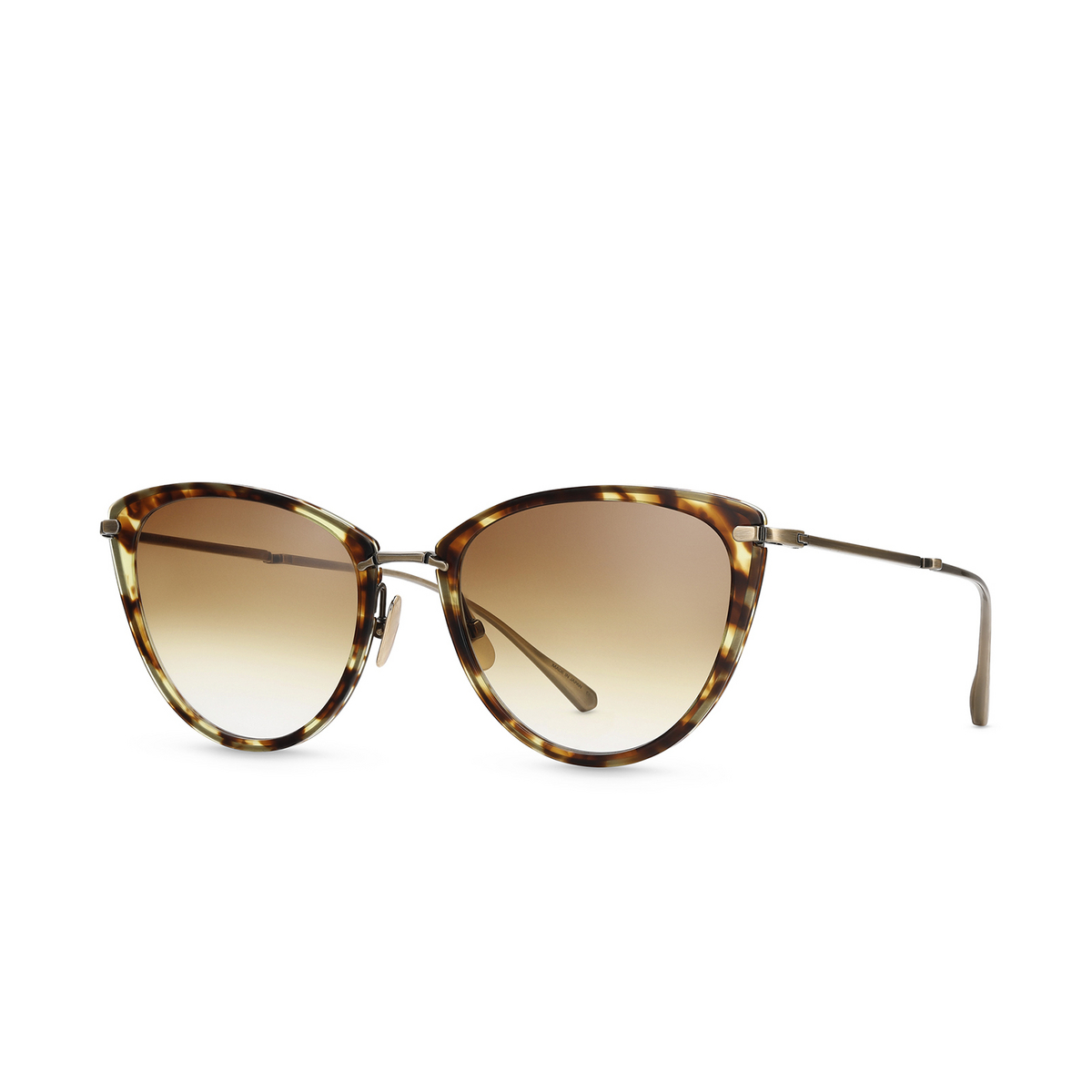 Mr. Leight® Butterfly Sunglasses: Beverly S color Tort-atg/wbg - three-quarters view.