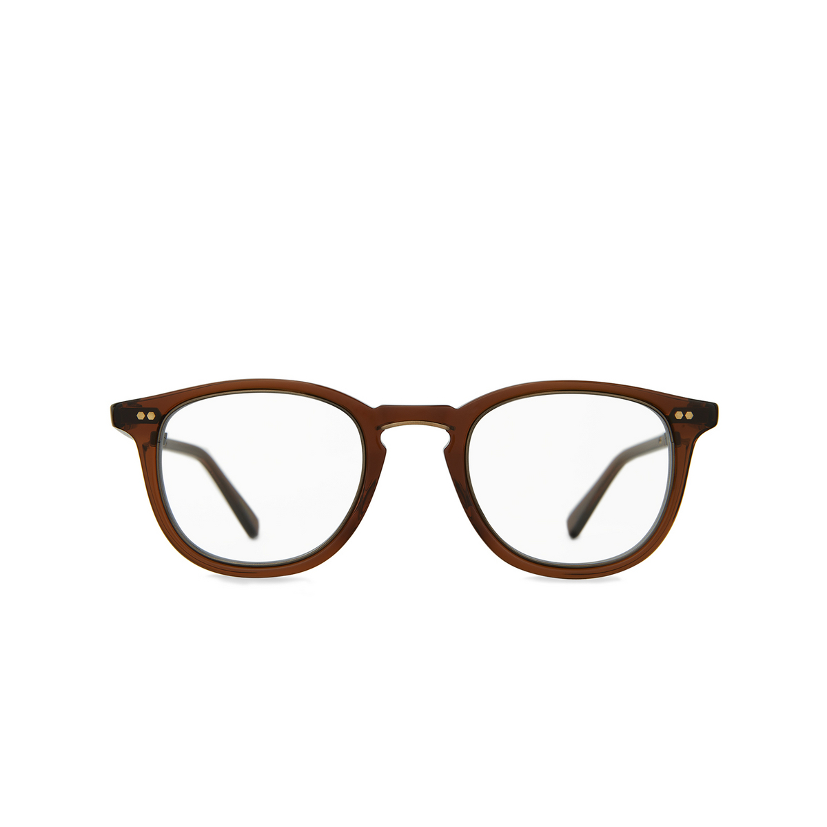 Mr. Leight® Square Eyeglasses: Coopers C color Carmelita - Antique Gold Crmlta-atg - front view.