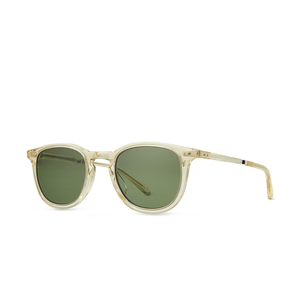 Mr. Leight® Square Sunglasses: Coopers S color Artcry-plt/grn - three-quarters view.