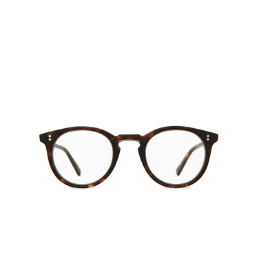 Mr. Leight CROSBY C Eyeglasses mpl-antplt maple - antique gold - front view
