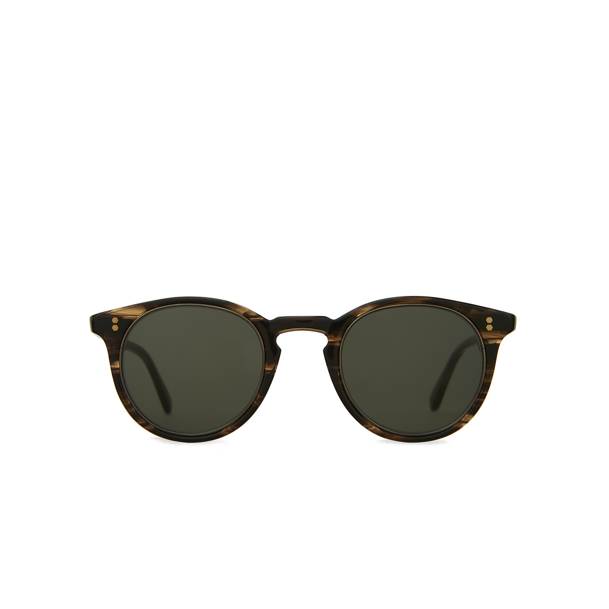Mr. Leight CROSBY S Sunglasses PTT-ATG/G15 Porter Tortoise - Antique Gold - front view