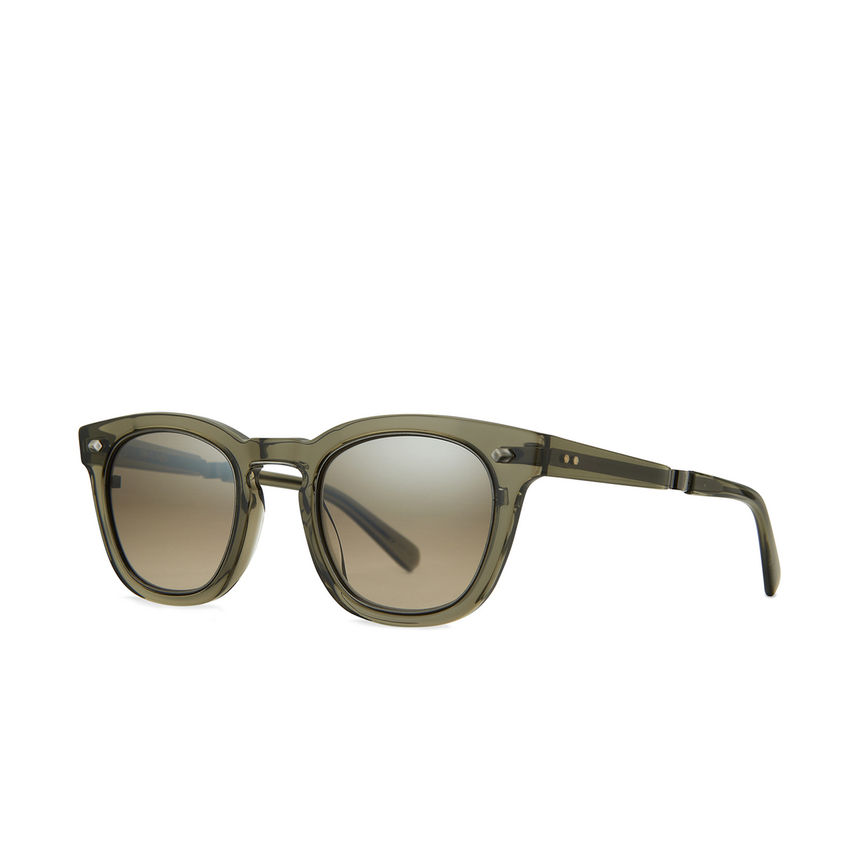 Mr. Leight HANALEI S Sunglasses HUN-ANTPLT/SMKY Hunter - Antique Platinum - three-quarters view
