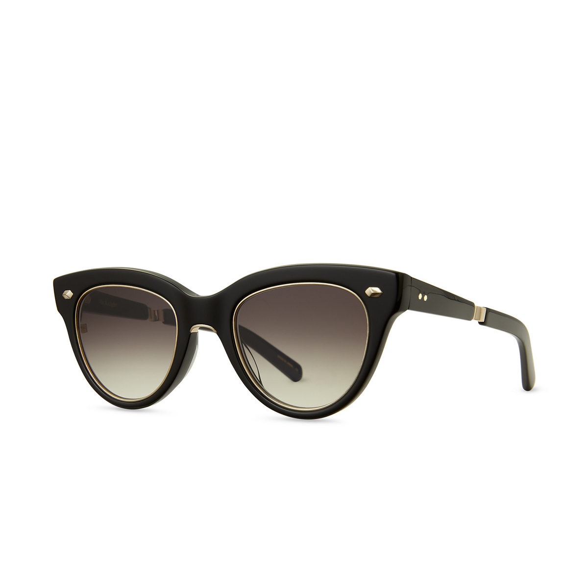 Mr. Leight MADISON S Sunglasses BK-12KG/SFBKG - three-quarters view