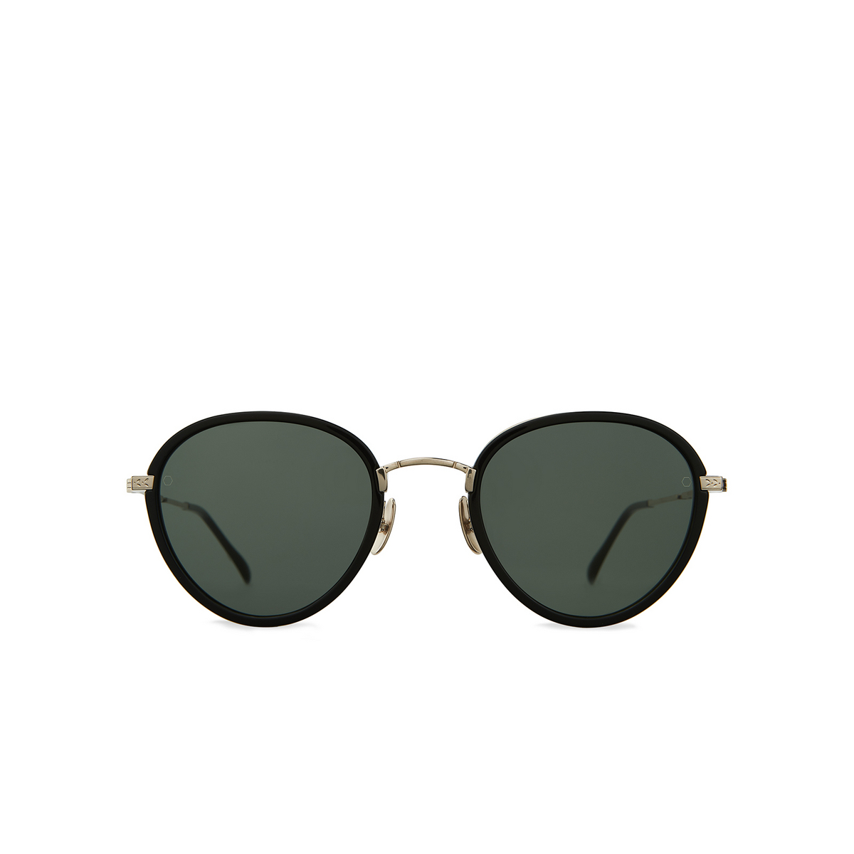 Mr. Leight MONTEREY SL Sunglasses MBK/G15+ASH/BLUL Matte Black + Ash - front view