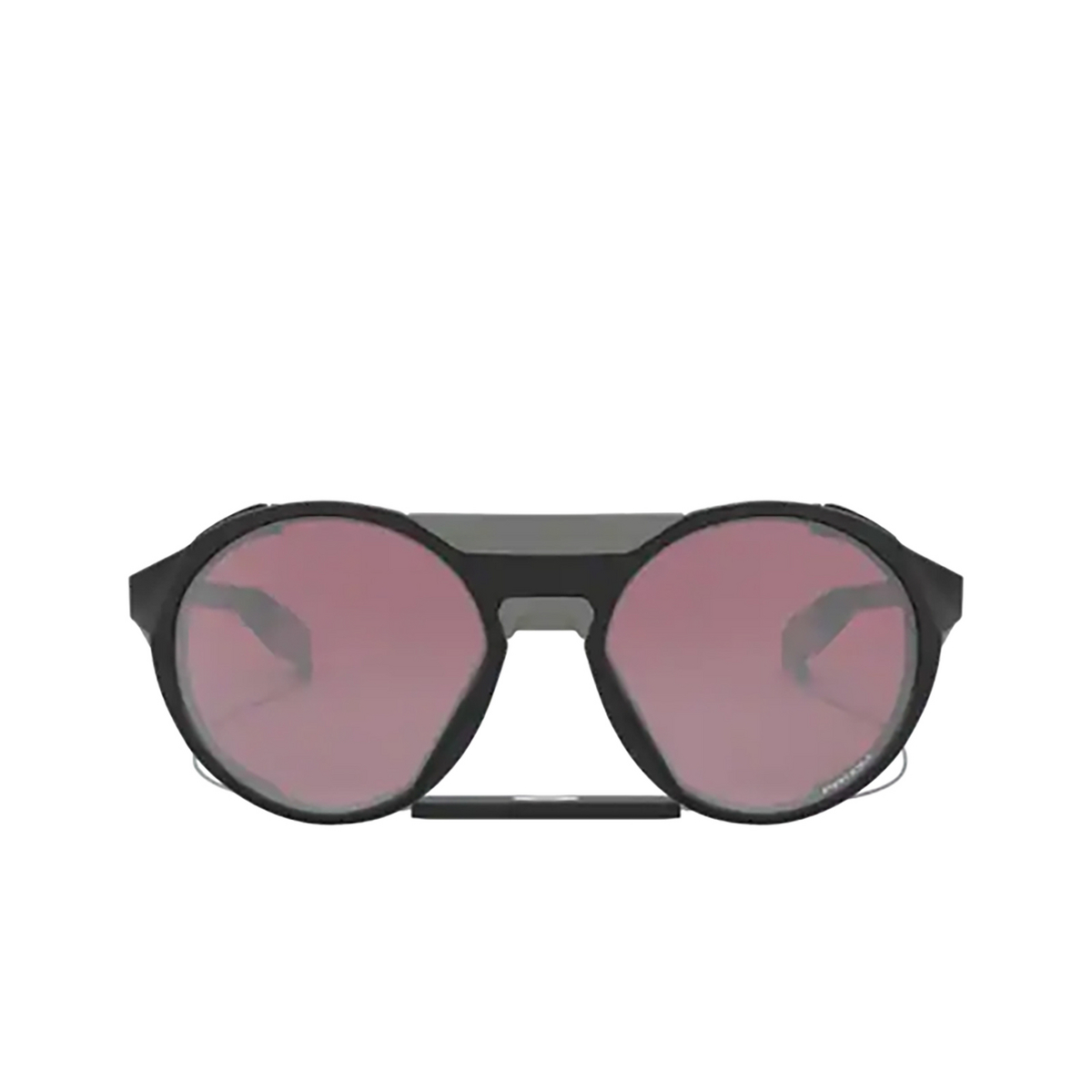 Oakley® Round Sunglasses: Clifden OO9440 color Matte Black 944001 - front view.