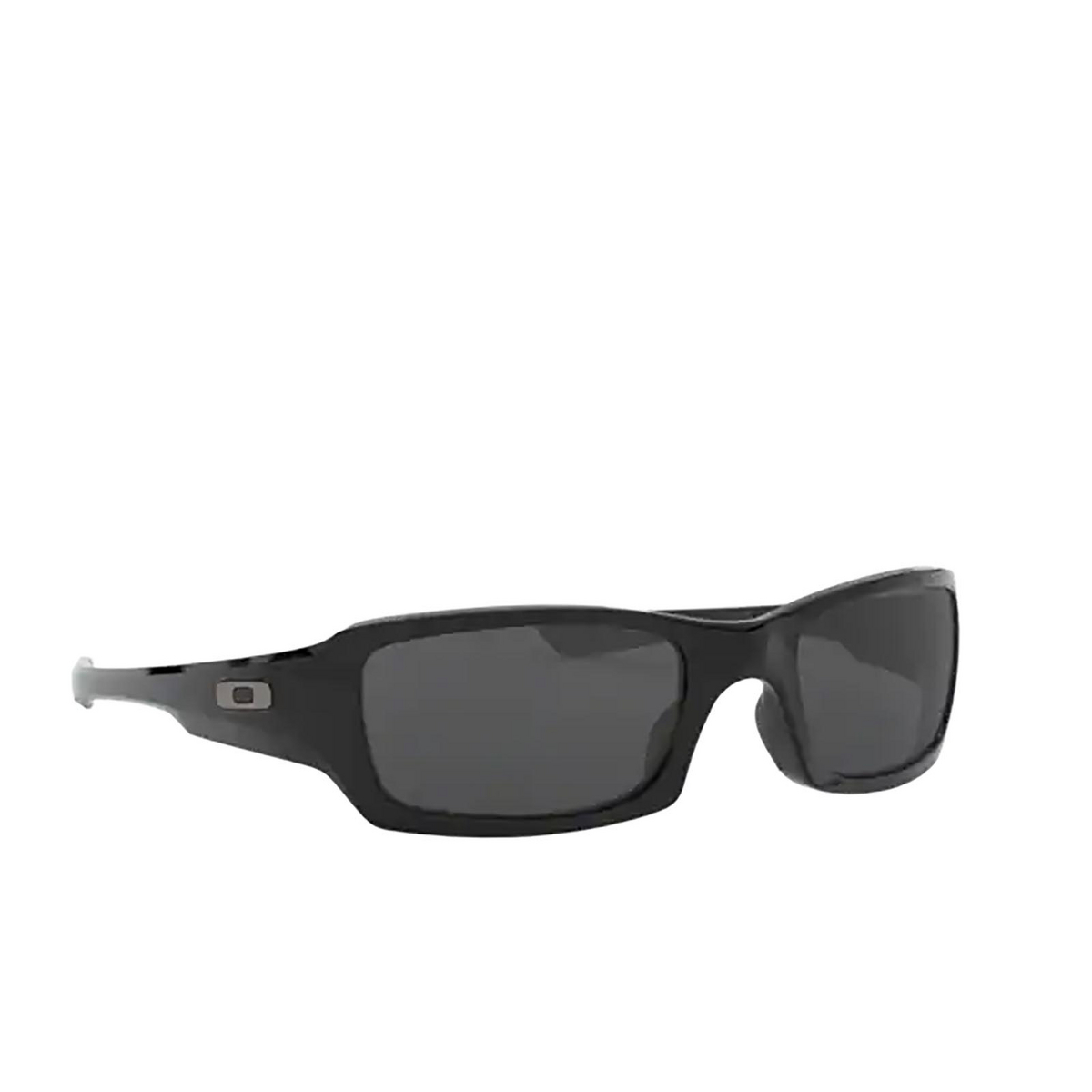 Oakley FIVES SQUARED Sunglasses 923804 Polished Black - three-quarters view