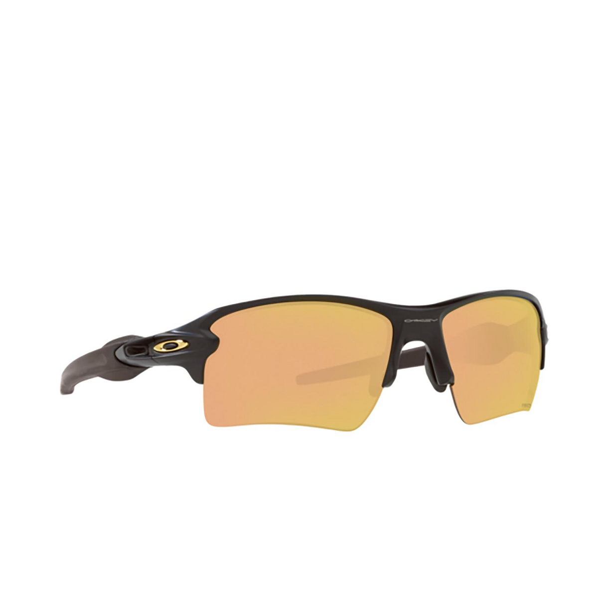 Oakley® Sport Sunglasses: Flak 2.0 Xl OO9188 color Matte Black 9188B3 - three-quarters view.