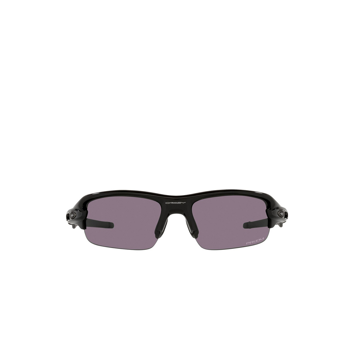 Oakley® Rectangle Sunglasses: Flak Xxs OJ9008 color Polished Black 900801 - front view.