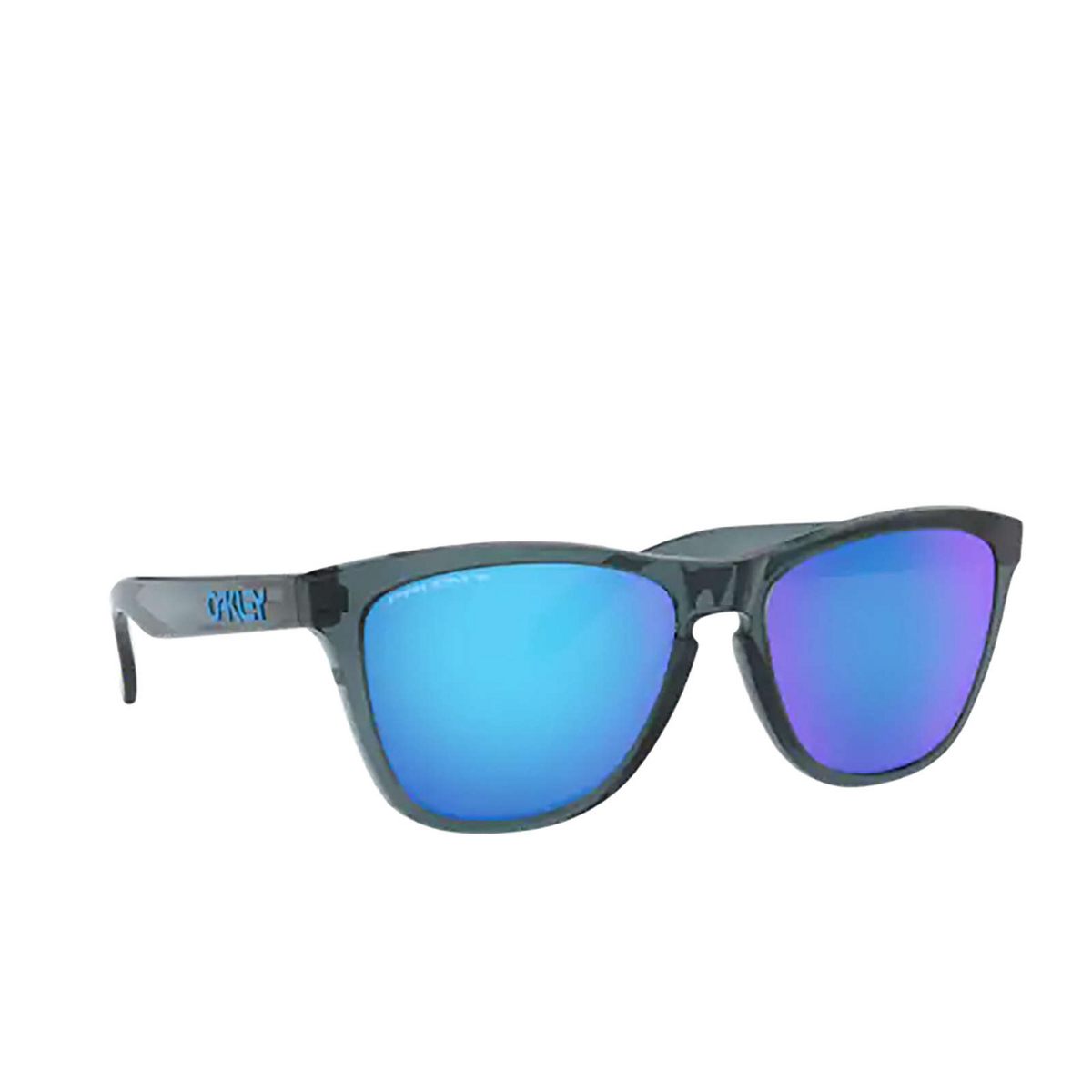 Oakley FROGSKINS Sunglasses 9013F6 Crystal Black - three-quarters view