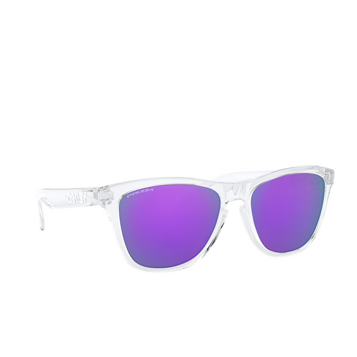 Oakley FROGSKINS Sunglasses 9013H7 Polished Clear - three-quarters view
