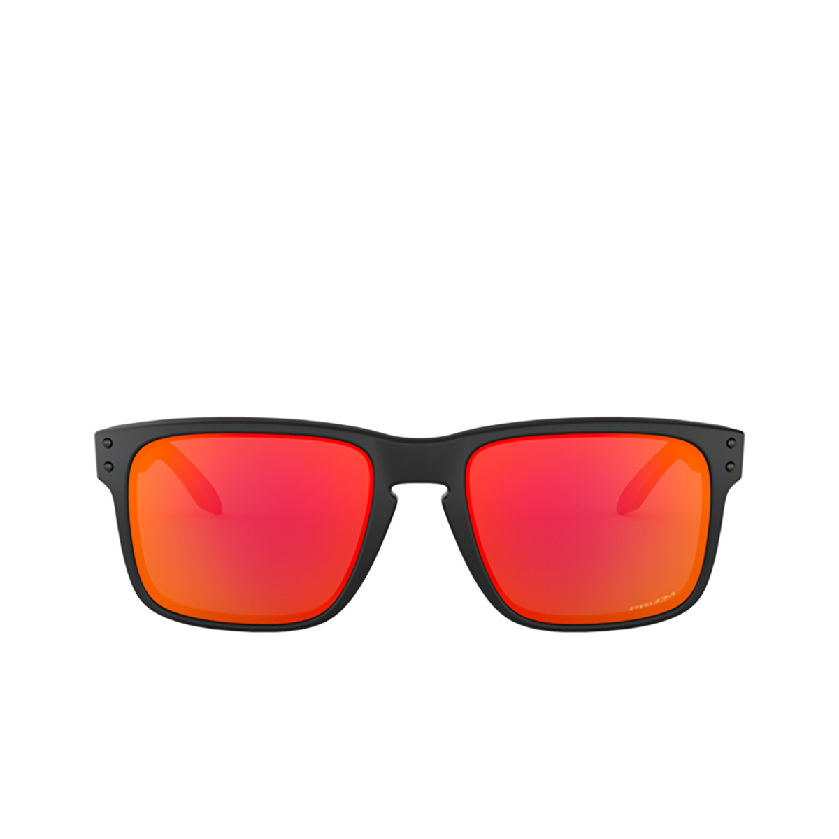 Oakley HOLBROOK Sunglasses 9102E2 MATTE BLACK - front view