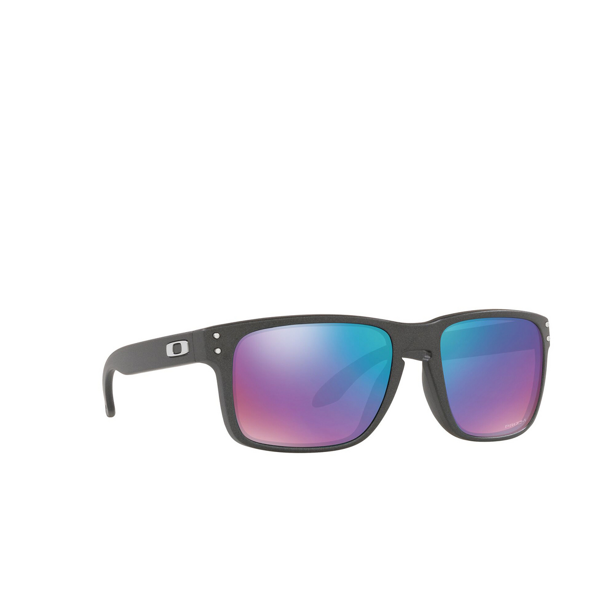 Oakley HOLBROOK Sunglasses 9102U5 Steel - three-quarters view
