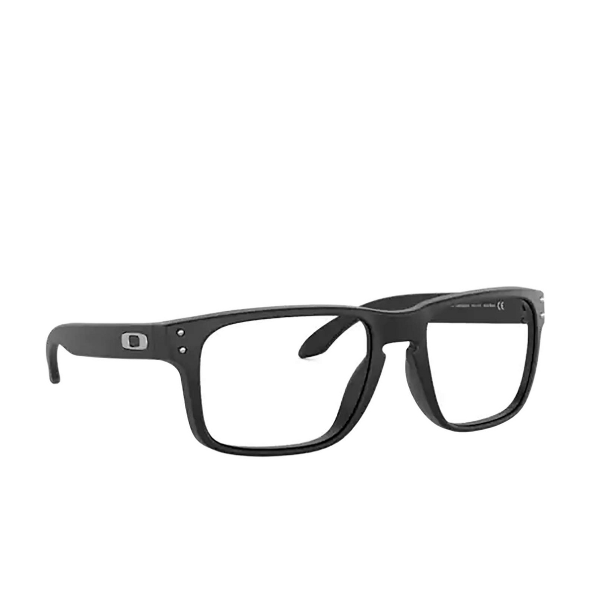 Oakley® Square Eyeglasses: Holbrook Rx OX8156 color Satin Black 815601 - 2/3.