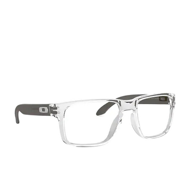 Occhiali da vista Oakley HOLBROOK RX 815603 polished clear - tre quarti