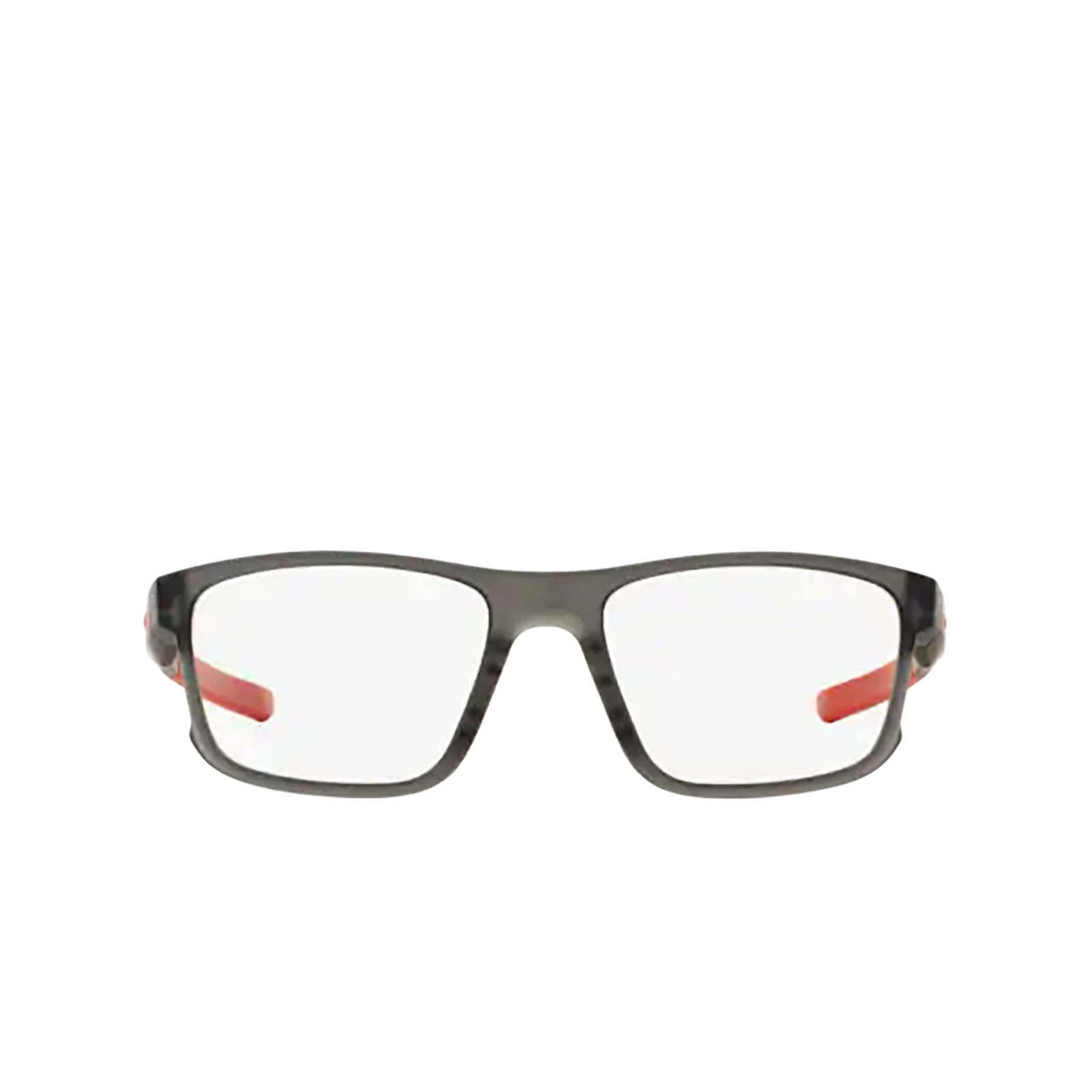 Oakley® Square Eyeglasses: Hyperlink OX8078 color Satin Grey Smoke 807805 - front view.