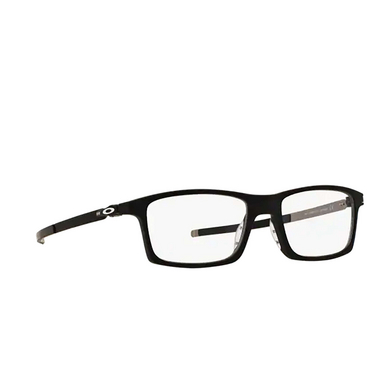 Oakley PITCHMAN Eyeglasses 805001 satin black - three-quarters view