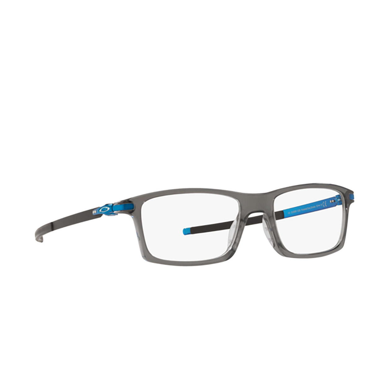 Oakley PITCHMAN Eyeglasses 805012 Polished Grey Smoke - three-quarters view