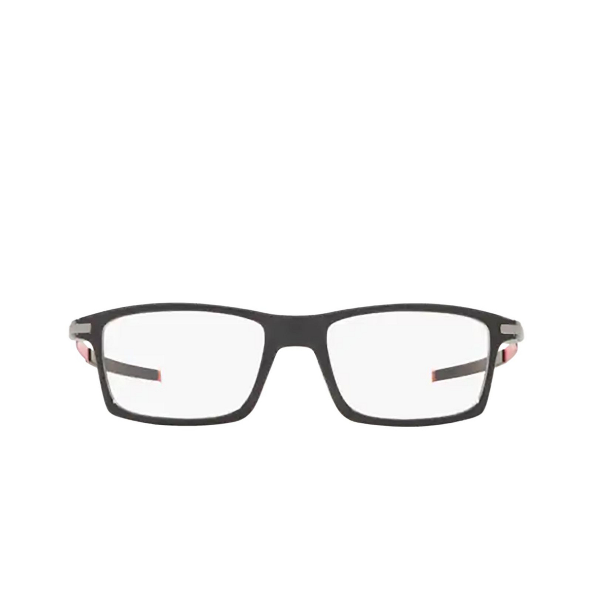Oakley® Rectangle Eyeglasses: Pitchman OX8050 color Black Ink 805015 - front view.