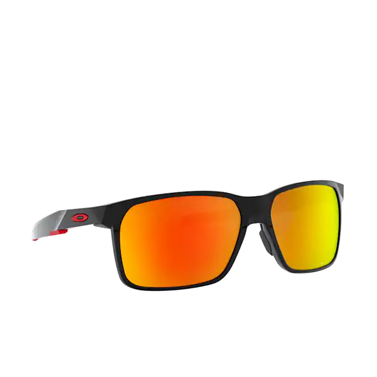 Oakley PORTAL X Sunglasses 946005 POLISHED BLACK - three-quarters view
