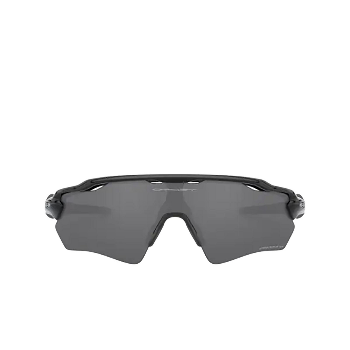 Oakley® Rectangle Sunglasses: Radar Ev Xs Path OJ9001 color Polished Black 900116 - front view.