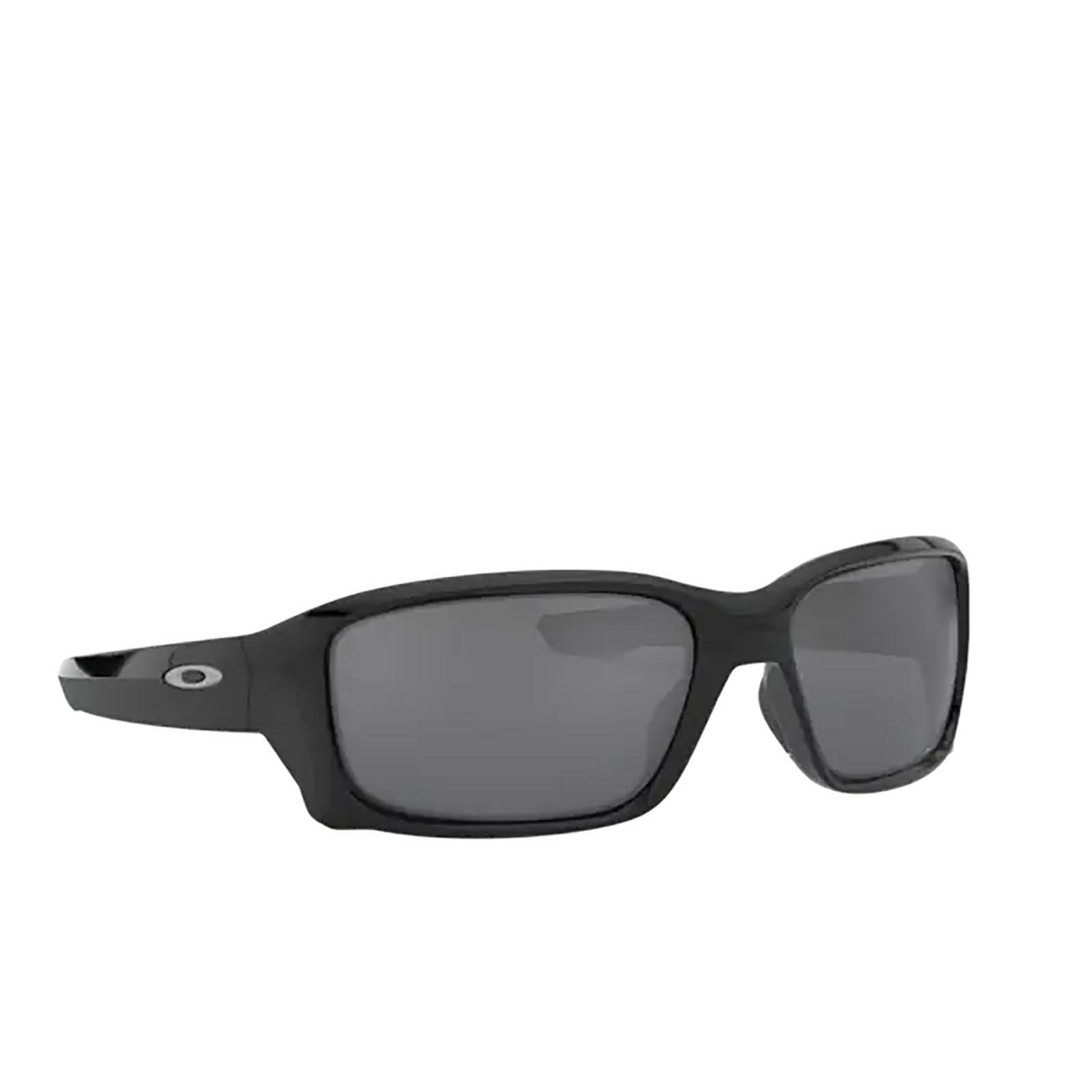 Oakley STRAIGHTLINK Sunglasses 933116 POLISHED BLACK - three-quarters view