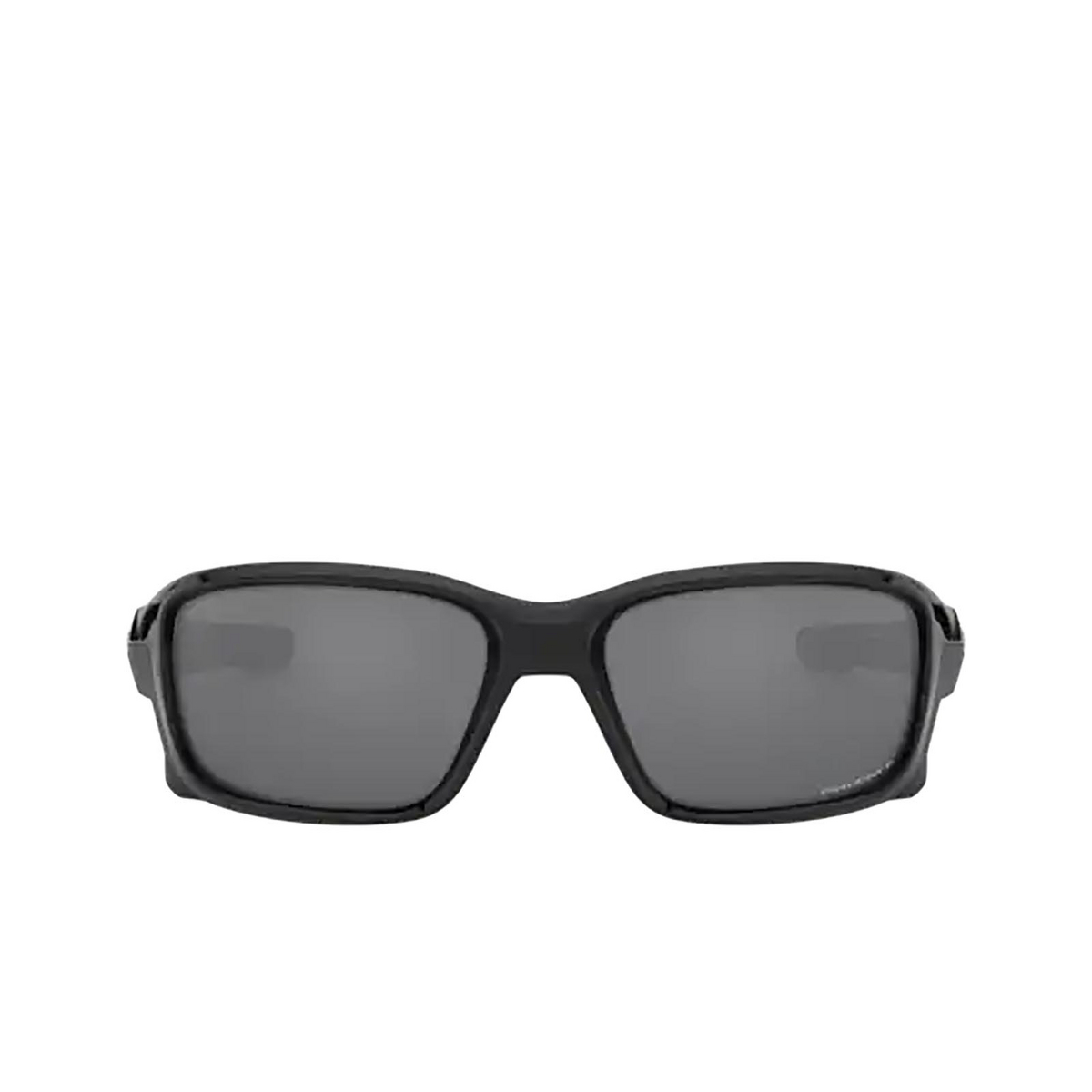 Oakley STRAIGHTLINK Sunglasses 933116 POLISHED BLACK - front view