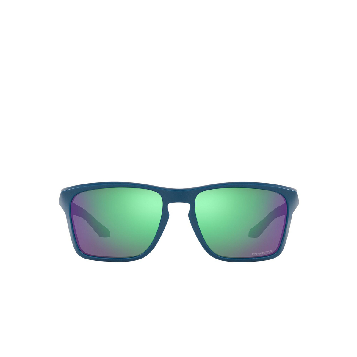 Oakley® Square Sunglasses: Sylas OO9448 color Half Matte Poseidon 944820 - front view.
