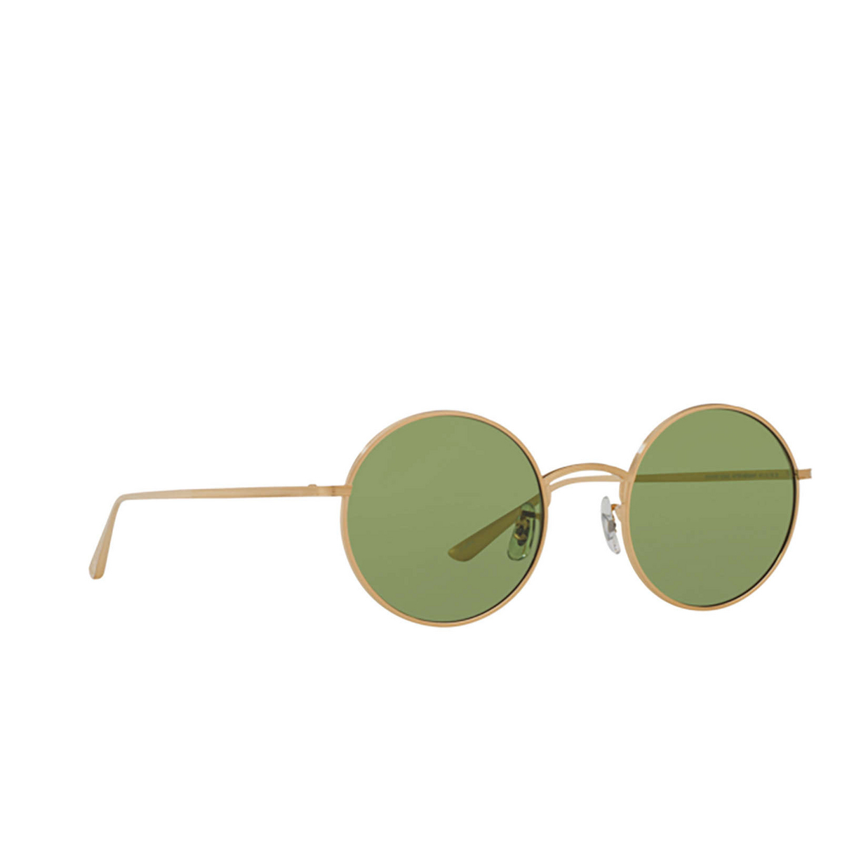 Oliver Peoples AFTER MIDNIGHT Sunglasses 525252 Brushed Gold - three-quarters view