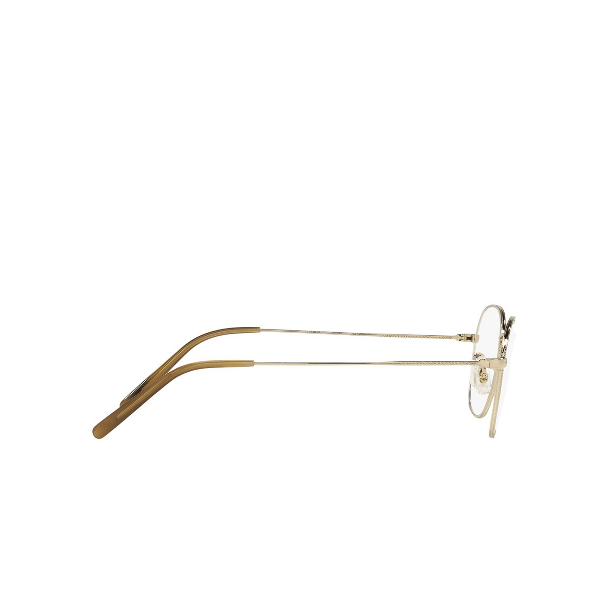 Oliver Peoples® Round Eyeglasses: Allinger OV1284 color Gold 5145 - 3/3.