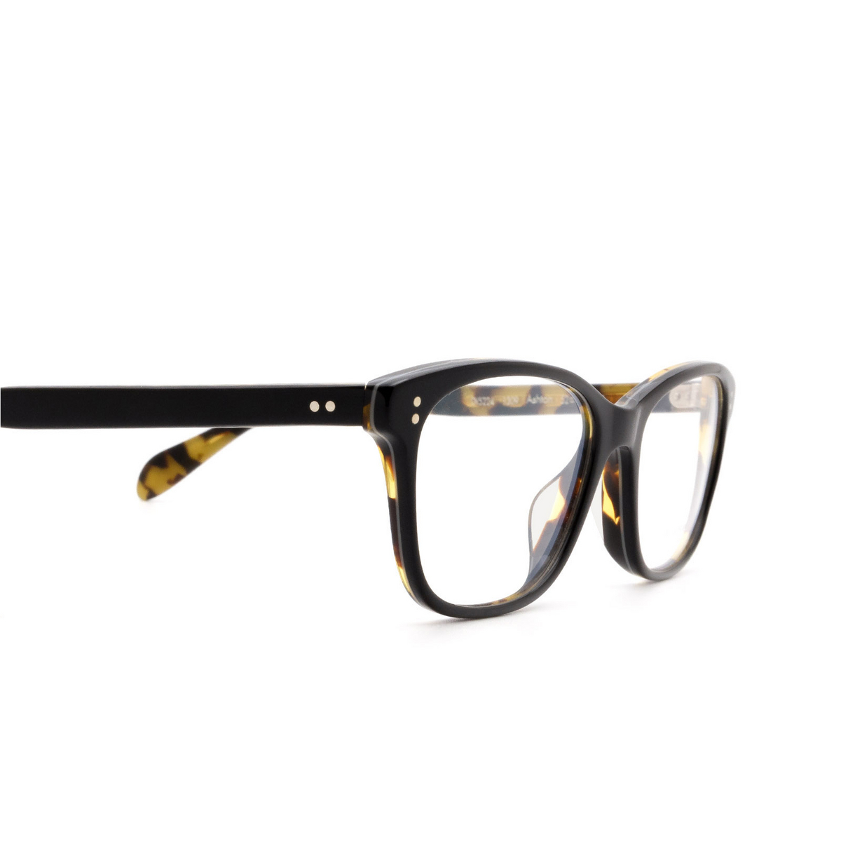 Oliver Peoples® Square Eyeglasses: Ashton OV5224 color Black / Dark Tortoise Black 1309 - 3/3.