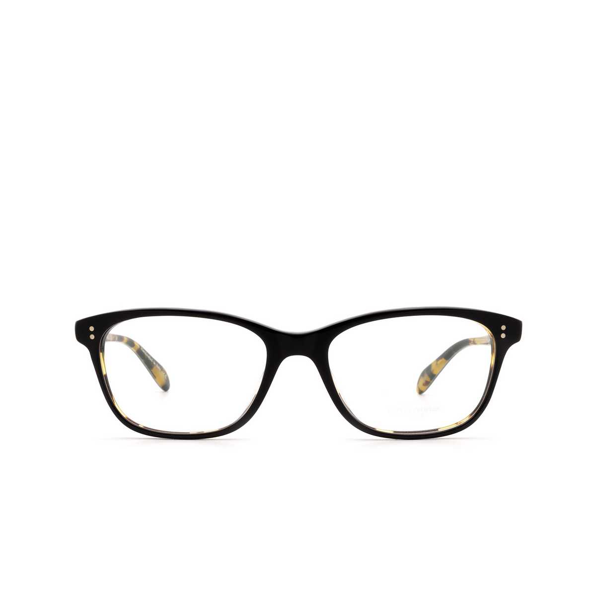 Oliver Peoples® Square Eyeglasses: Ashton OV5224 color Black / Dark Tortoise Black 1309 - 1/3.