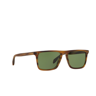 Oliver Peoples BERNARDO Sunglasses 132652 matte sandalwood - three-quarters view