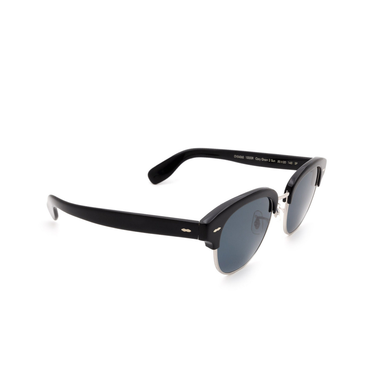 Oliver Peoples CARY GRANT 2 Sunglasses 10053R Black - three-quarters view