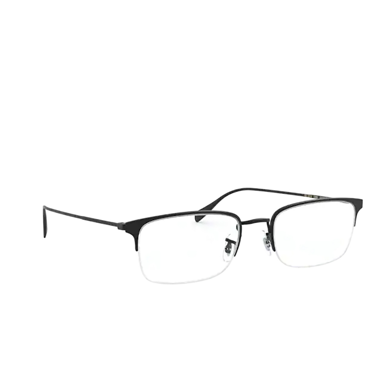 Oliver Peoples® Rectangle Eyeglasses: Codner OV1273 color Matte Black 5062 - product thumbnail 2/3.