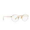 Oliver Peoples® Round Eyeglasses: Coleridge OV1186 color Gold 5145 - product thumbnail 2/3.