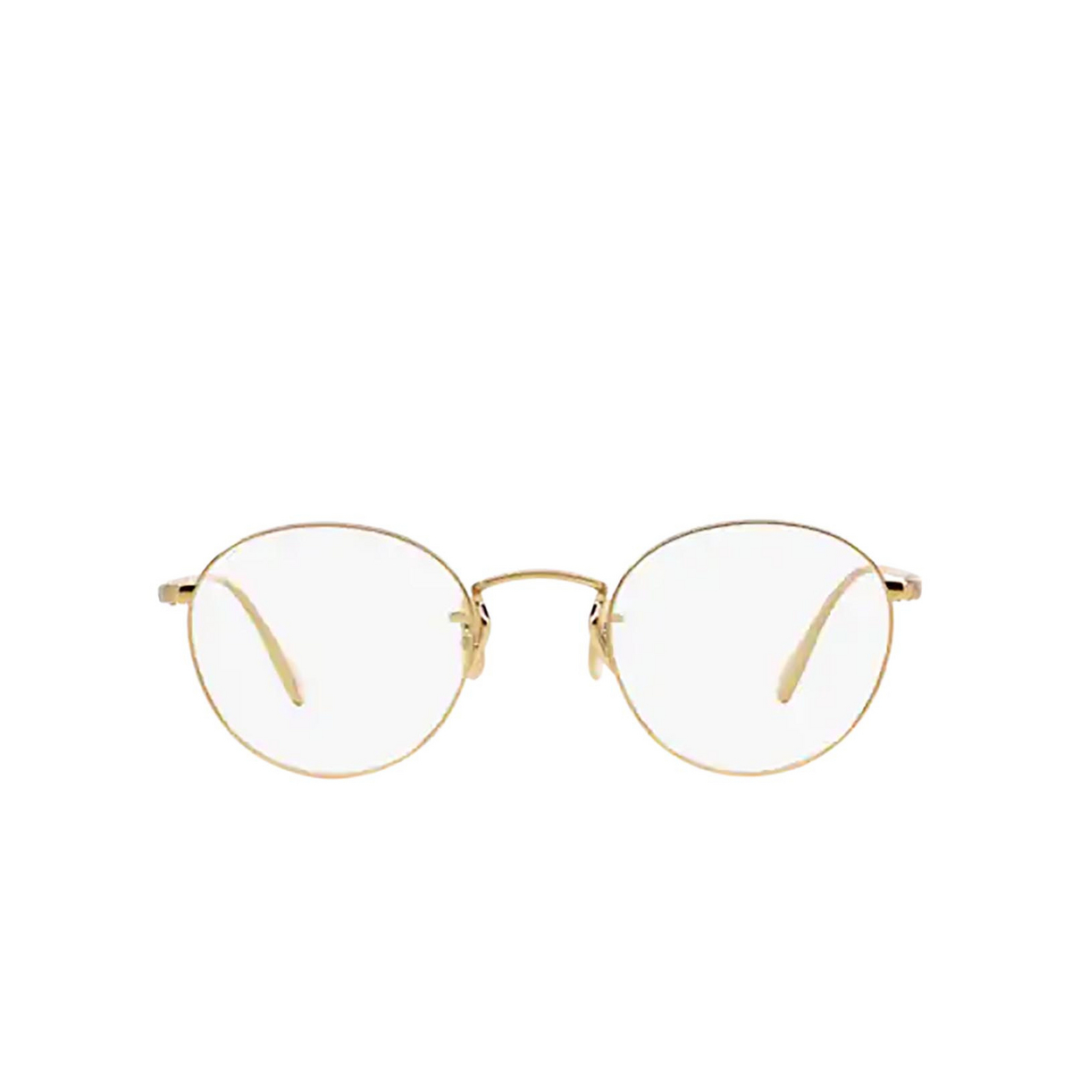 Oliver Peoples® Round Eyeglasses: Coleridge OV1186 color Gold 5145 - 1/3.