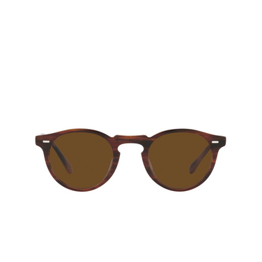 Oliver Peoples GREGORY PECK 1962 Sunglasses 131057 amaretto / striped honey - front view