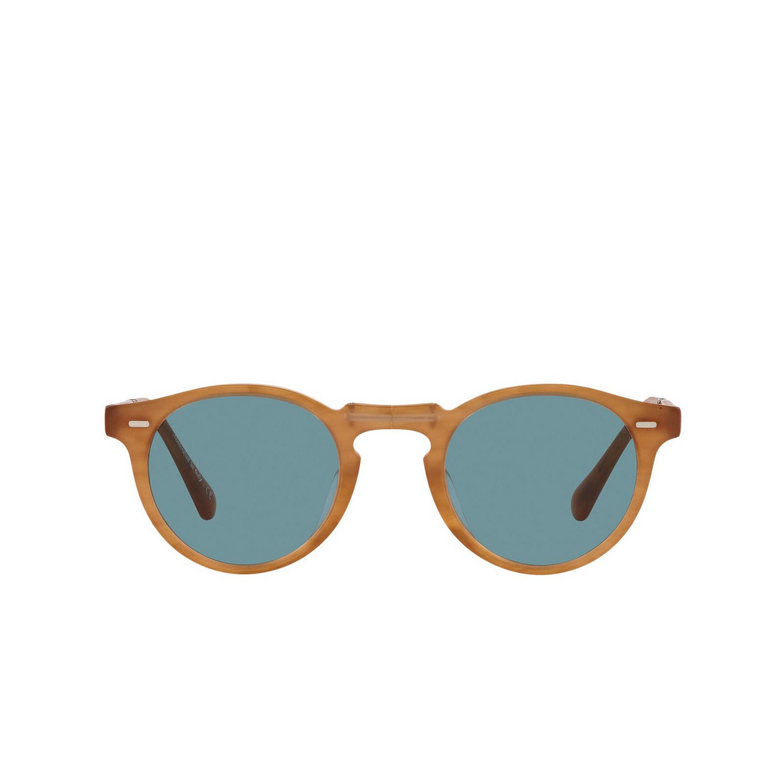 Oliver Peoples GREGORY PECK 1962 Sunglasses 169956 semi matte amber tortoise - 1/4