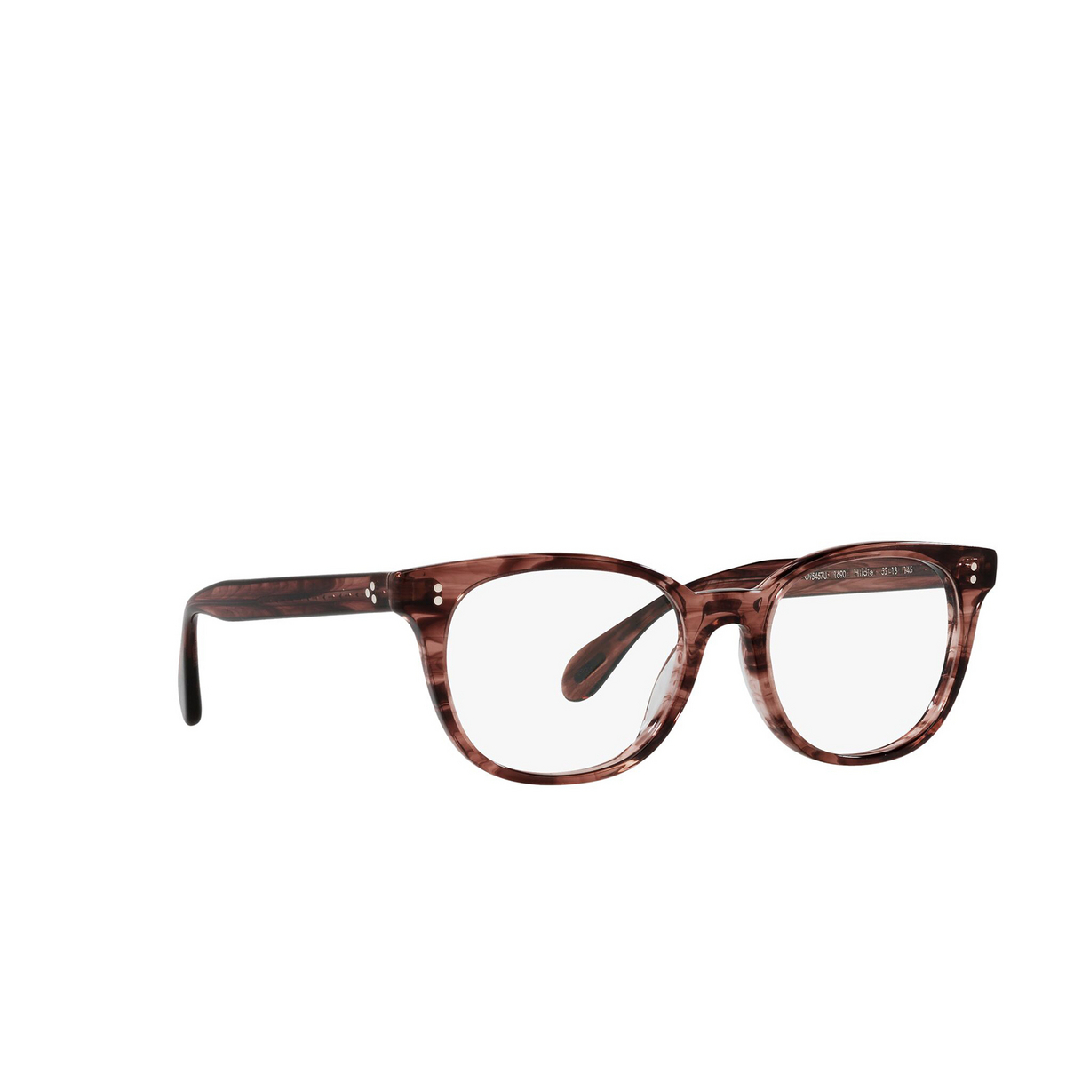 Oliver Peoples HILDIE Eyeglasses 1690 Merlot Smoke - three-quarters view