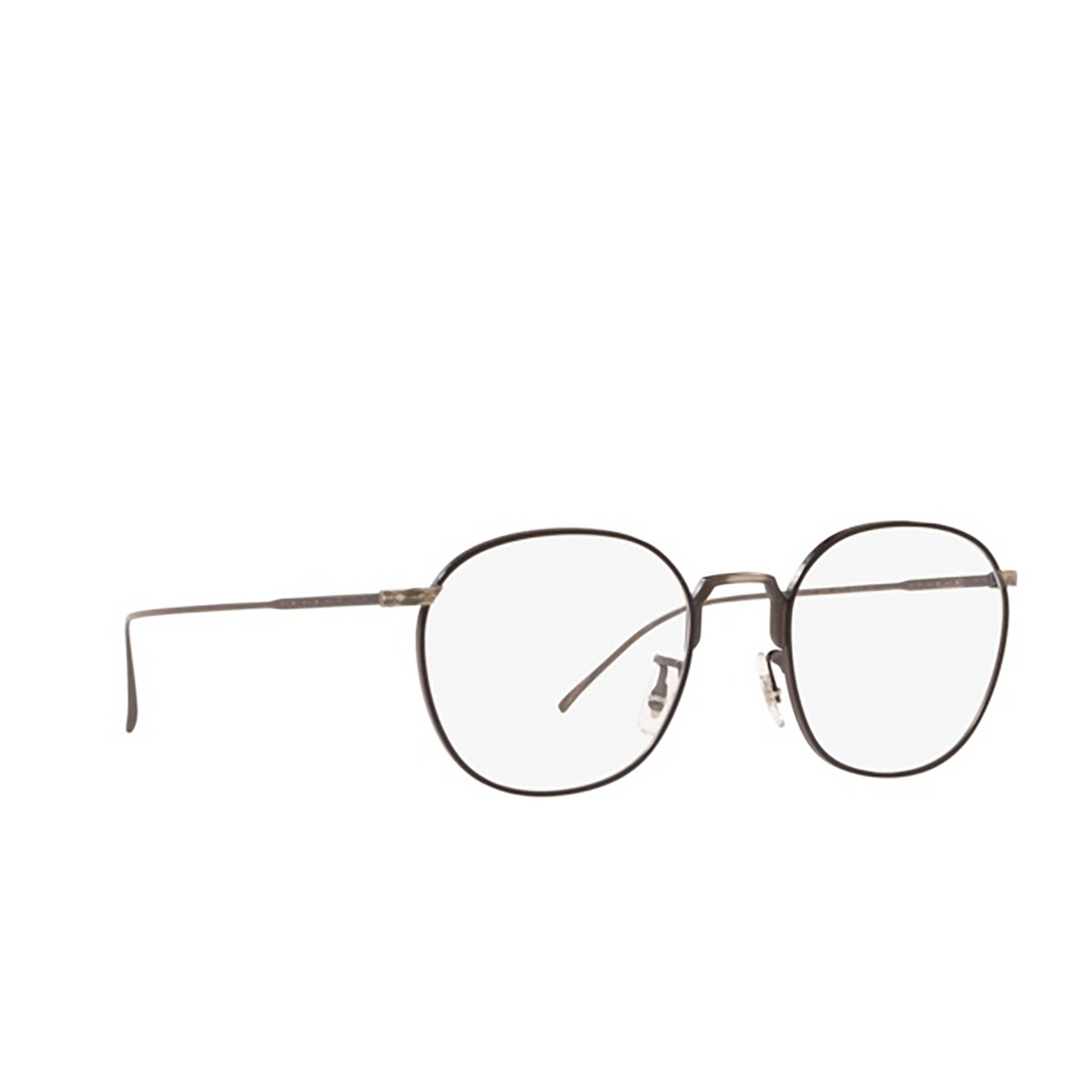 Oliver Peoples® Square Eyeglasses: Jacno OV1251 color Antique Pewter / Black 5298 - product thumbnail 2/3.