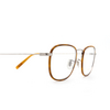 Oliver Peoples® Square Eyeglasses: Landis OV1249T color Amber / Silver 5036 - product thumbnail 3/3.