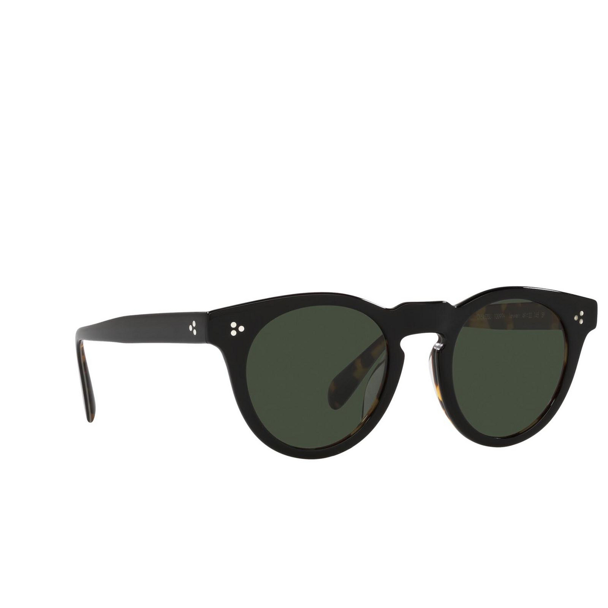Oliver Peoples LEWEN Sunglasses 13099A BLACK/DTBK - three-quarters view