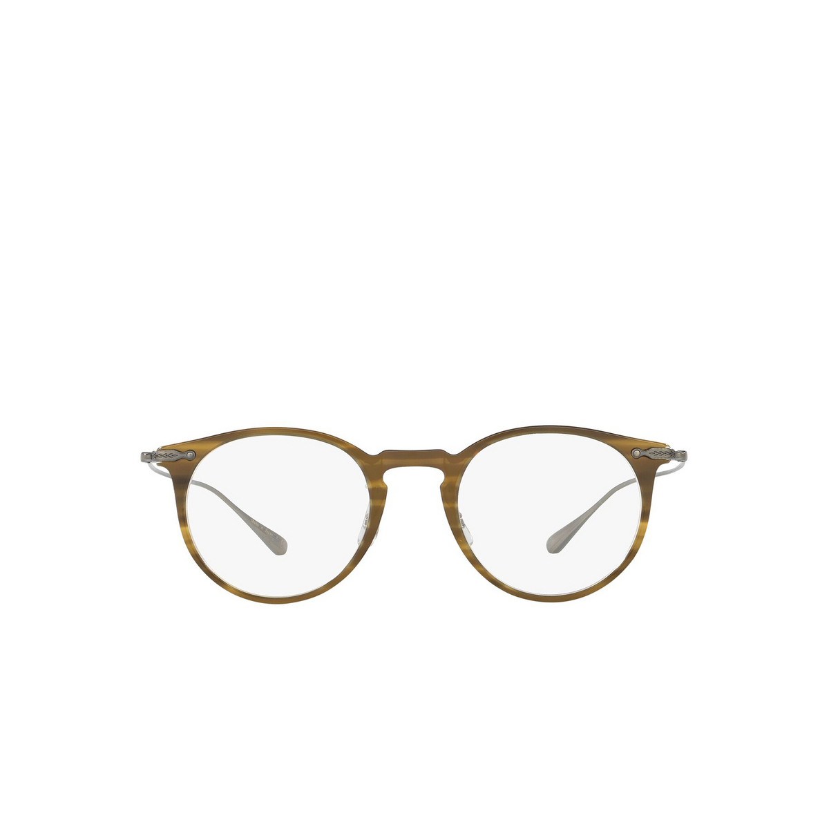 Oliver Peoples® Round Eyeglasses: Marret OV5343D color Olive Gradient 1004 - front view.
