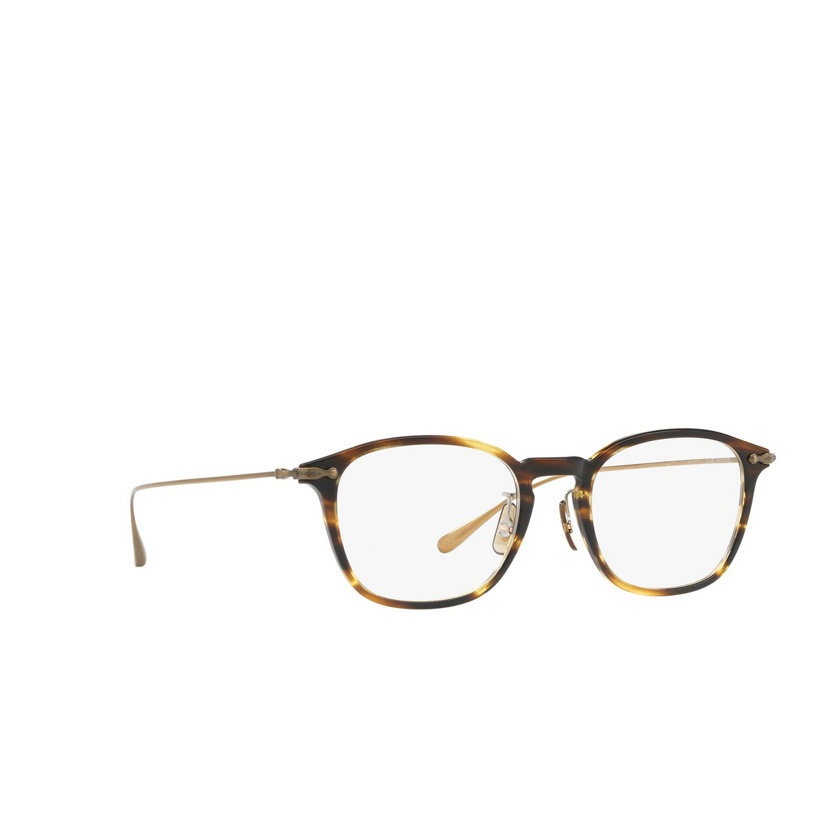 Oliver Peoples® Rectangle Eyeglasses: Winnet OV5371D color Cocobolo 1003 - three-quarters view.