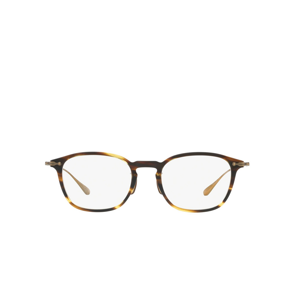 Oliver Peoples® Rectangle Eyeglasses: Winnet OV5371D color Cocobolo 1003 - front view.
