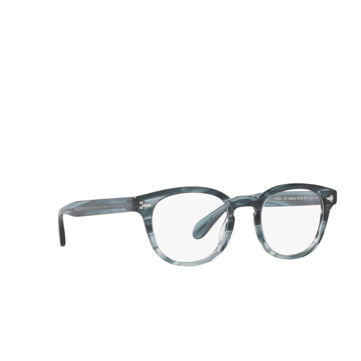 Oliver Peoples SHELDRAKE Eyeglasses 1704 Washed Lapis - three-quarters view
