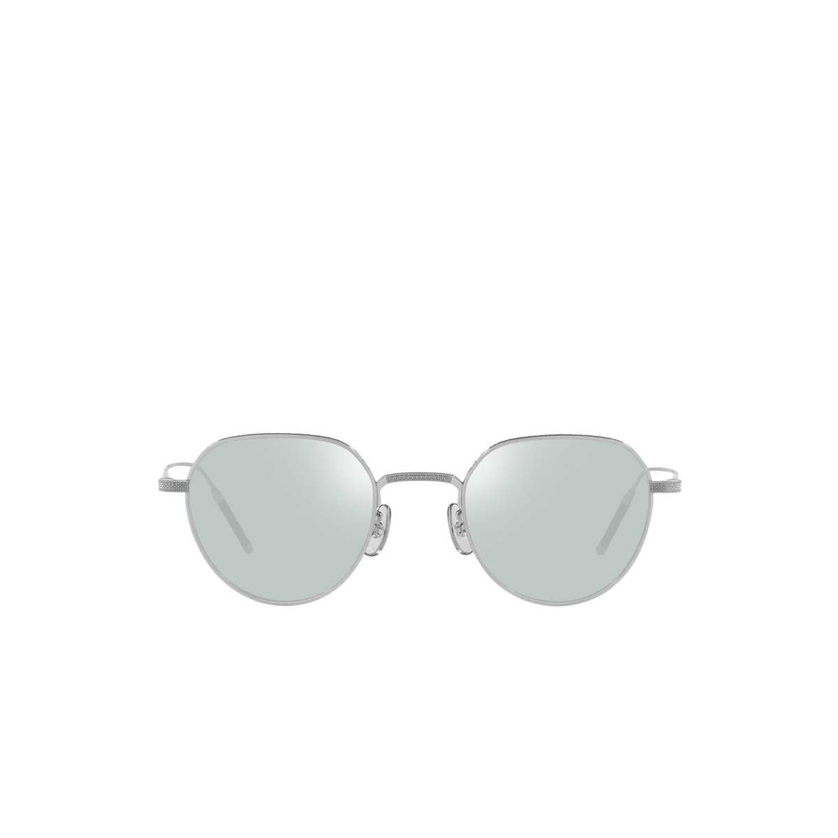 Oliver Peoples® Irregular Eyeglasses: Tk-4 OV1298T color Brushed Silver 5254 - front view.