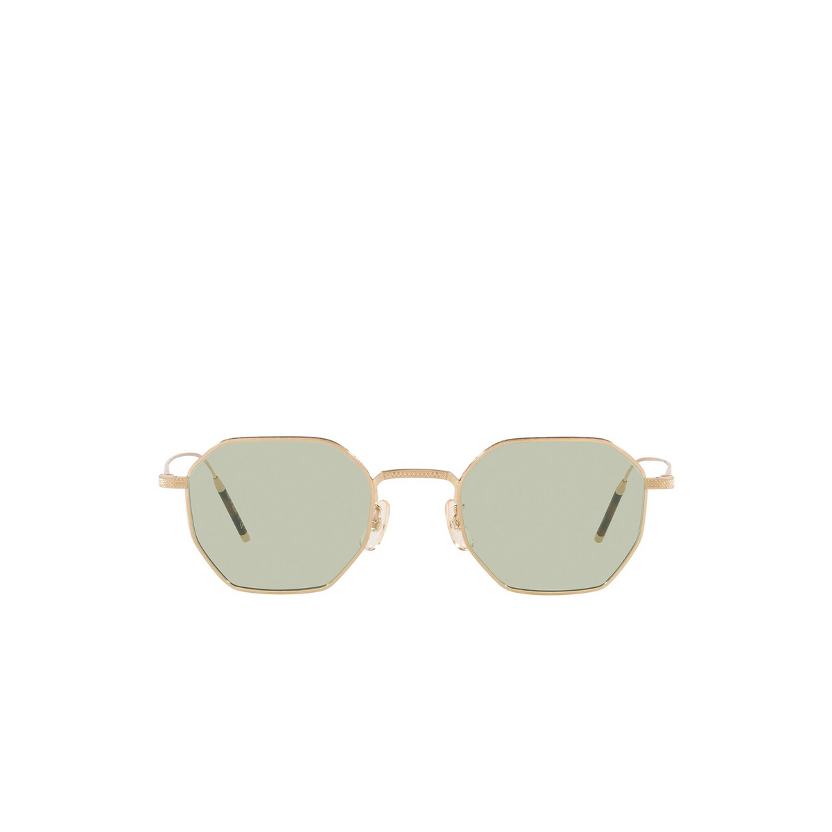 Oliver Peoples® Irregular Eyeglasses: Tk-5 OV1299T color Brushed Gold 5311 - front view.